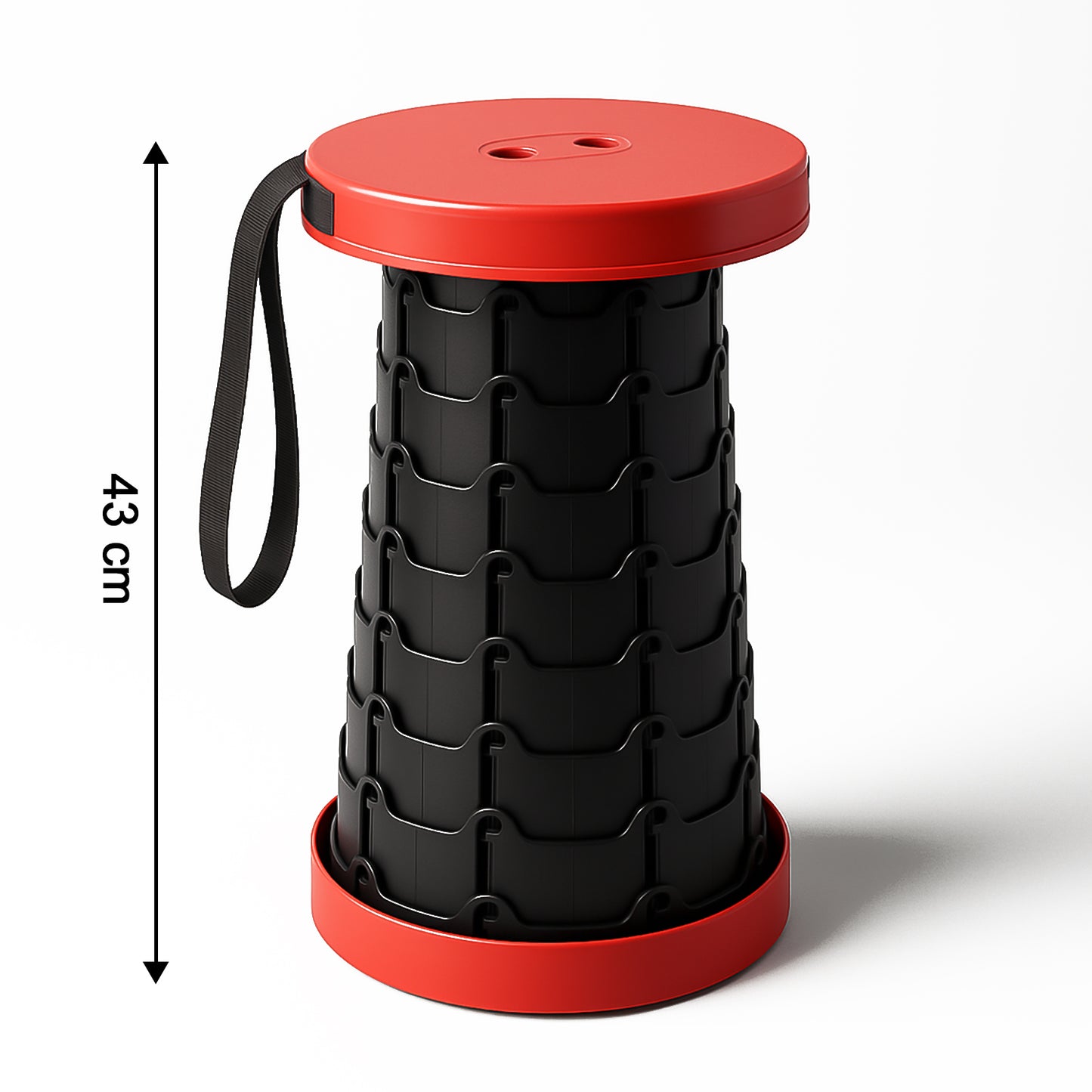 Adjustable Portable Folding Stool (1 Pc) - Retractable & Lightweight - Happy Price - Image 3