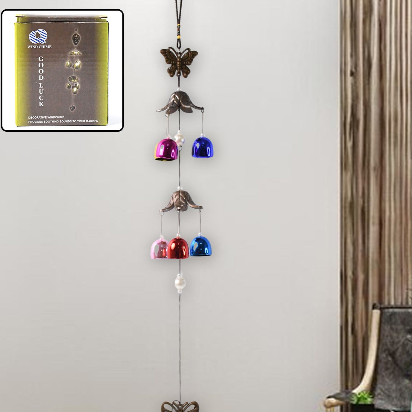 Decorative Wind Chimes Outdoor Hanging Dragonfly Wind Chime (1 Pc) - Happy Price - Image 1