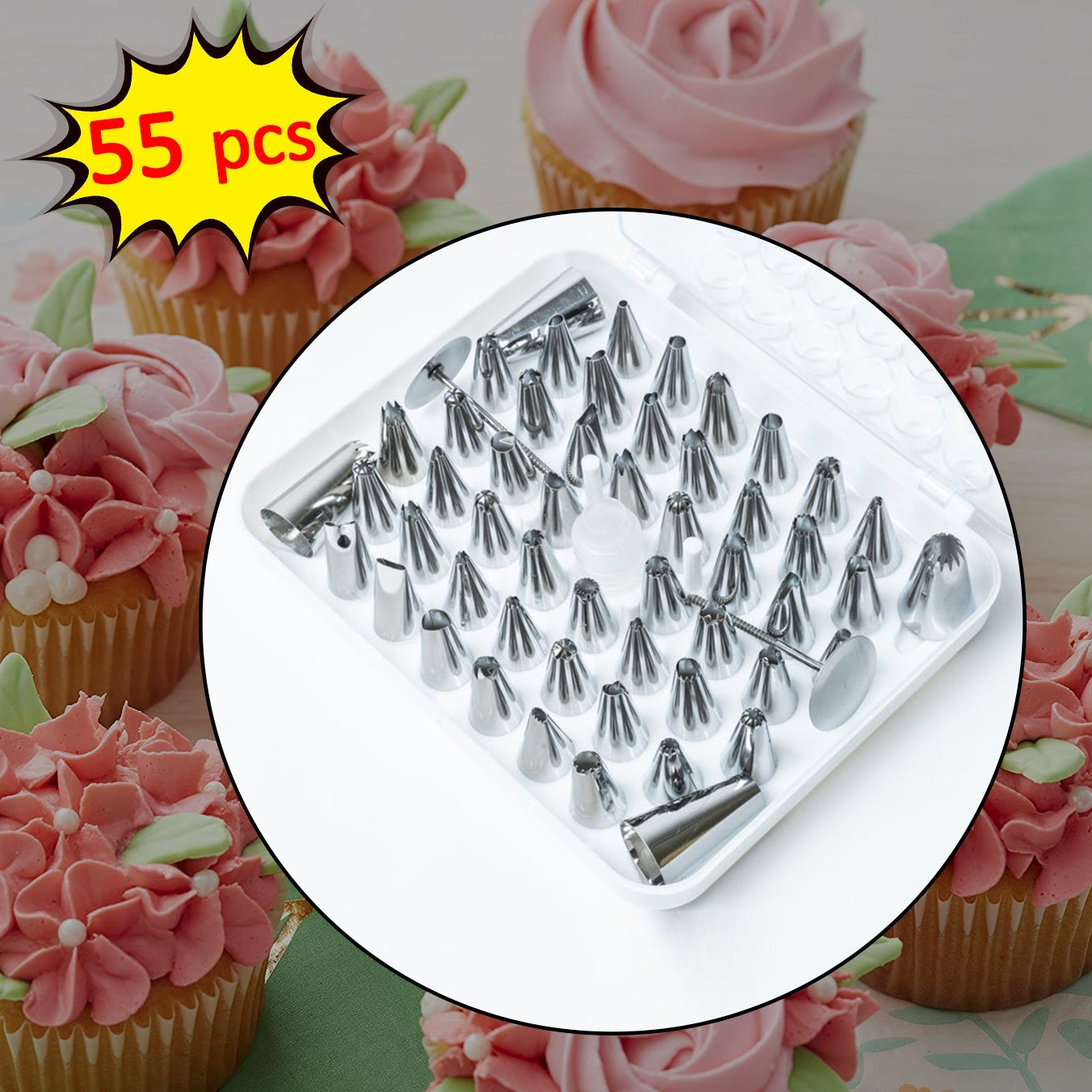 Cake Nozzle Set And Cake Nozzle Tool Used For Making Cake And Pastry Decorations. - Happy Price - Image 1