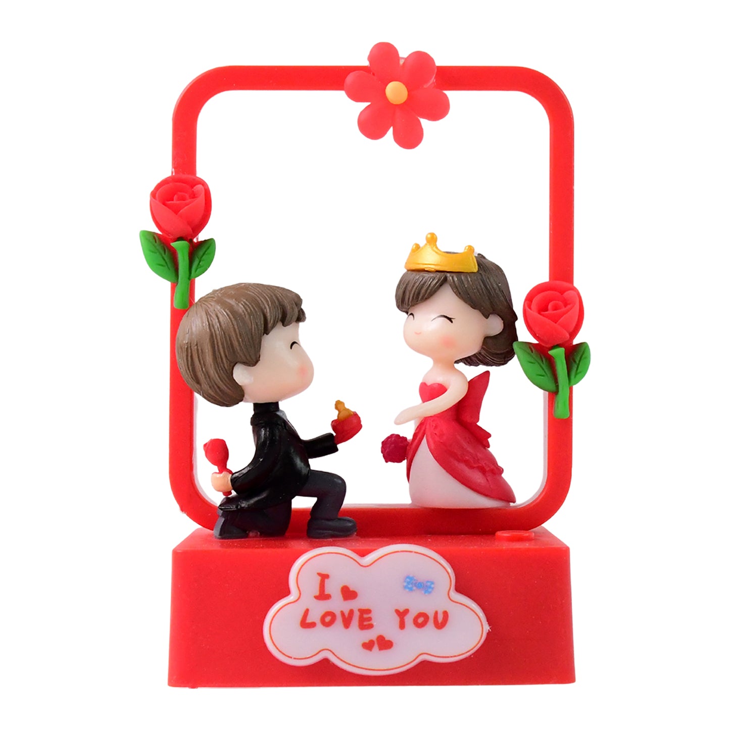 Romantic Couple Figurine with LED Light Showpiece (1 Pc) - Happy Price - Image 2