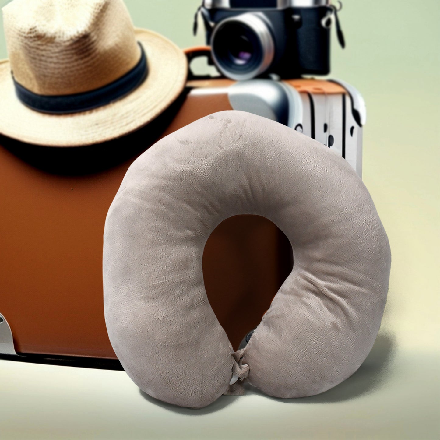 Soft Neck Pillow For Car Home Airplane Travel Travel Neck Pillow For Sleeping  Travel Essentials For Neck Restmultipurpose Comfortable Head Rest Neck Holder Pillow (1 Pc) - Happy Price - Image 6
