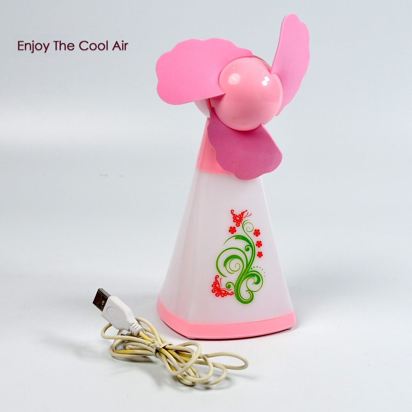 Cute Bright Color Desktop Office Usb Mini Fan Battery Usb Fans Usb Mini Fans (Battery Not Include) - Happy Price - Image 2