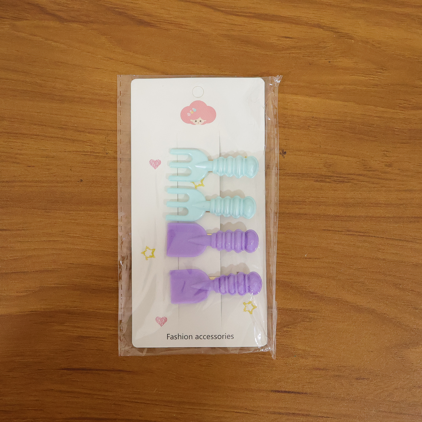 Cute Tool-Shape Decorative Hair Clips - 4 Pc Set for Girls & Women - Happy Price - Image 7