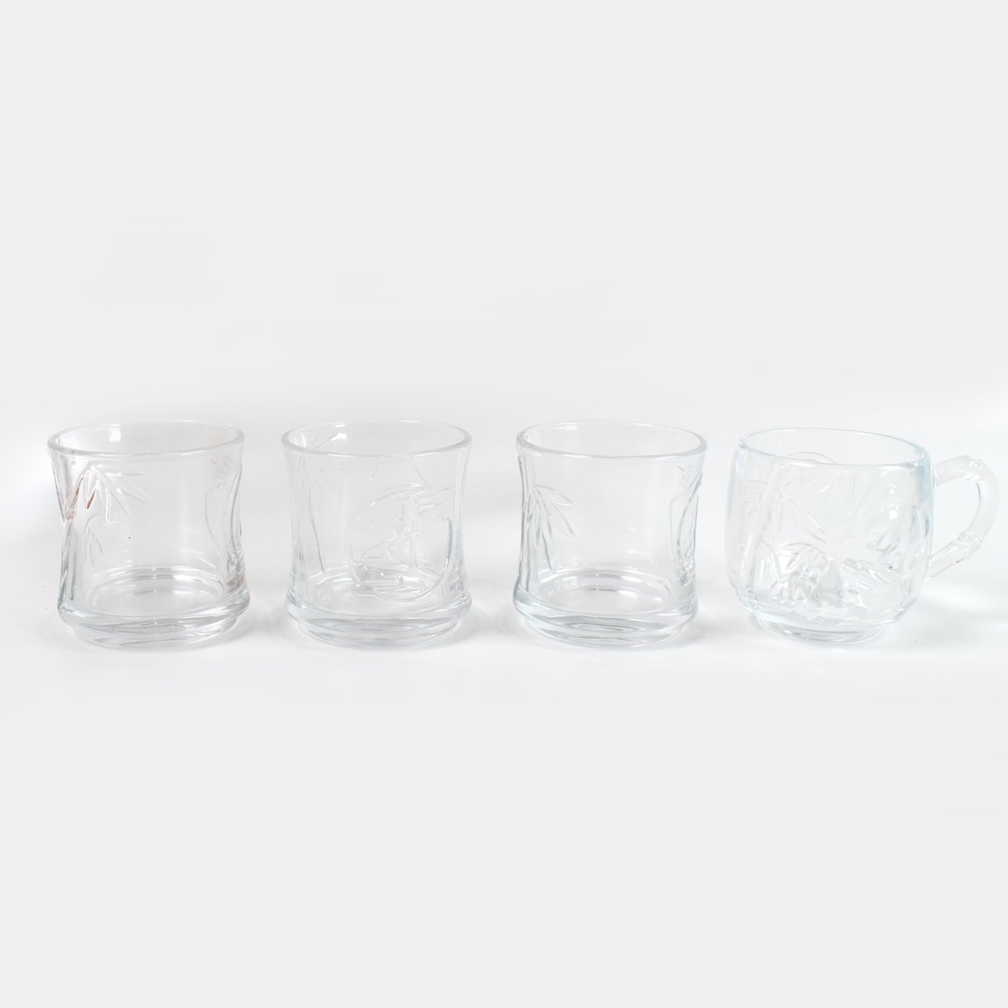 Set of 4 Glass Tumblers & Cups - Transparent Drinkware for Juice, Tea, Coffee - Happy Price - Image 5