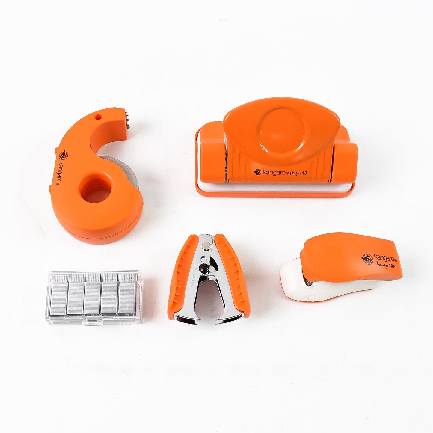 5-in-1 Stationery Kit with Stapler, Staples, Remover, Tape Dispenser & Punch - Happy Price - Image 2