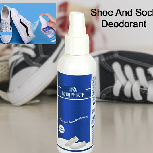 Deodorant Spray For Shoes  Socks Shoe Deodorizer Spray Shoe Odor Eliminator Spray Sneaker  Shoe Deodorant Freshness For Work Shoes Safety Shoes Sports Shoes  More (100 Ml) - Happy Price - Image 1