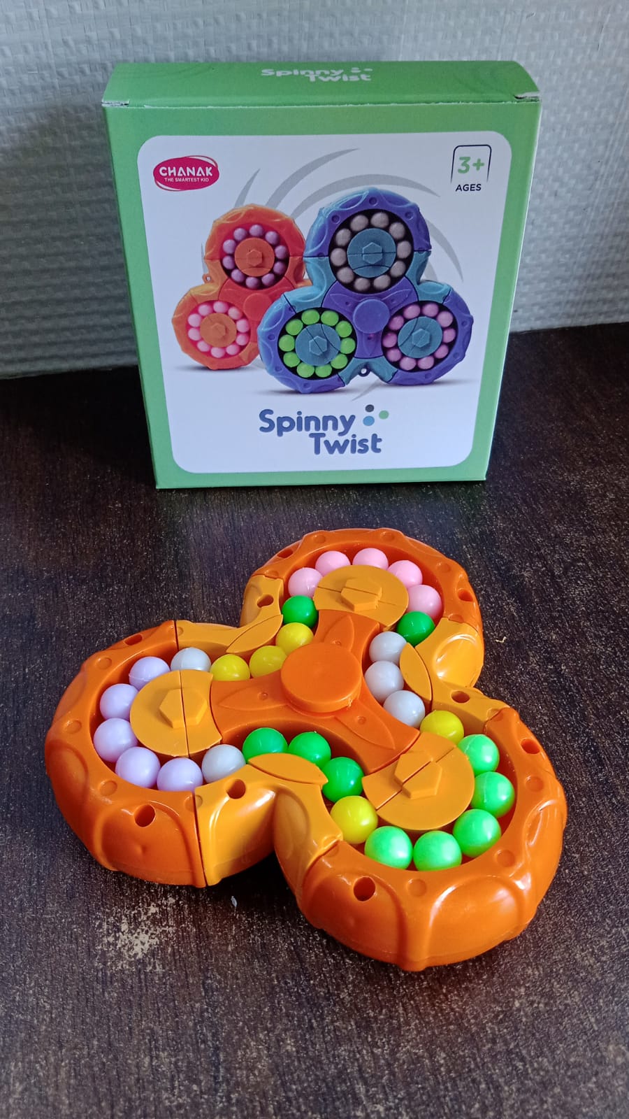 Aditi 3-in-1 Rotating Puzzle Ball Toy for Kids - Color Sorting & Fidget Spinner - Happy Price - Image 7