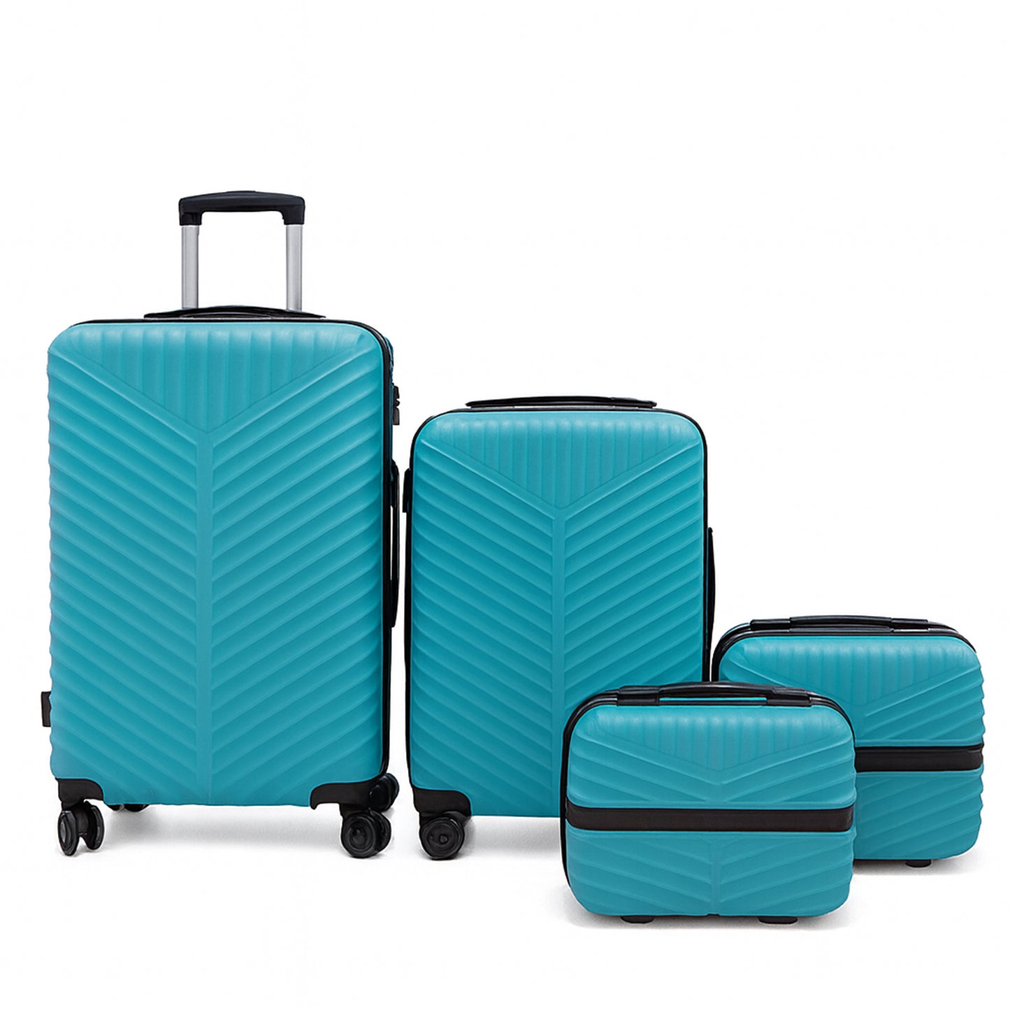 4-Piece Hard Shell Luggage Set - Durable Travel Suitcases in Multiple Sizes - Happy Price - Image 2