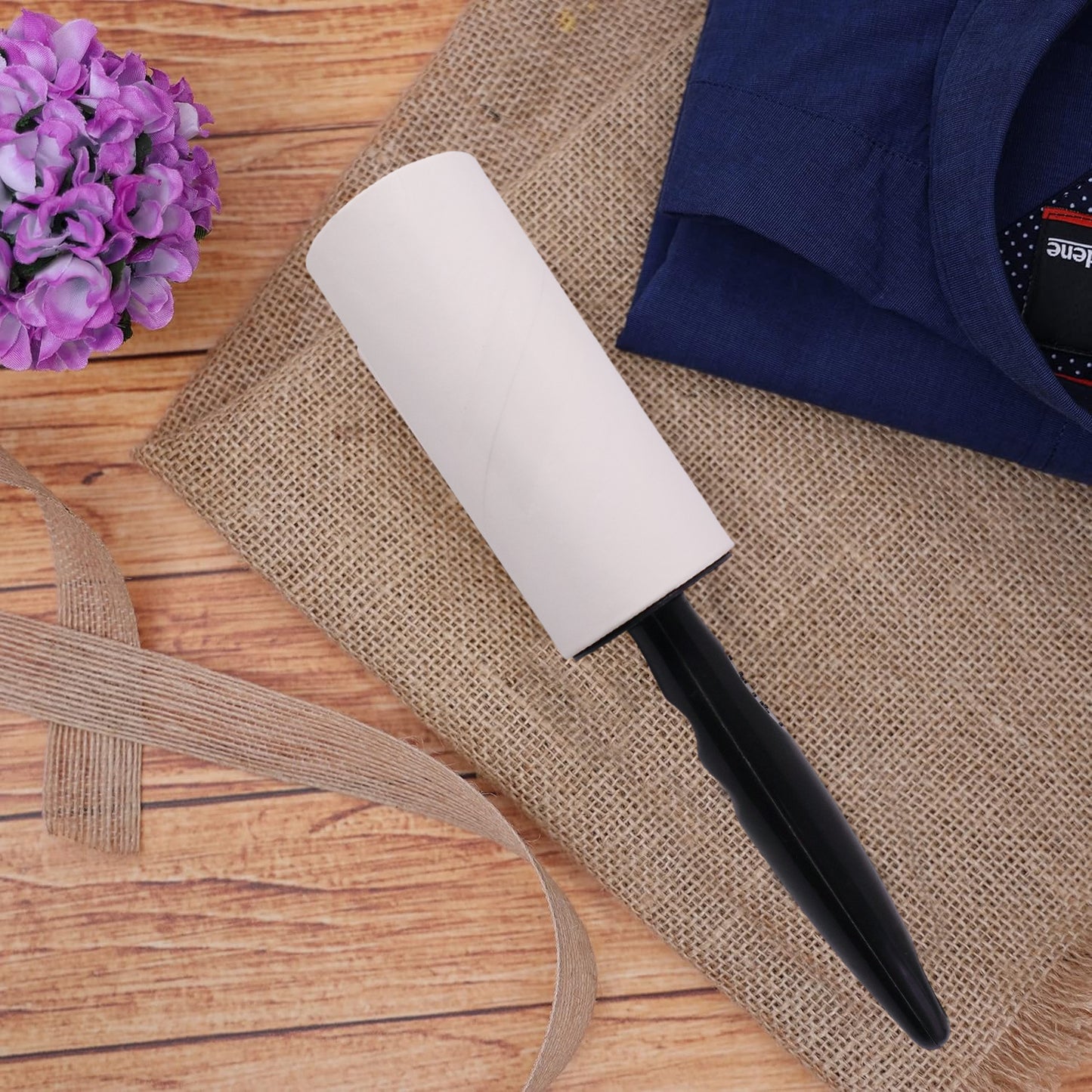 Reusable Lint Roller Set with Handle and 2 Refill Rolls for Fabric Cleaning - Happy Price - Image 6