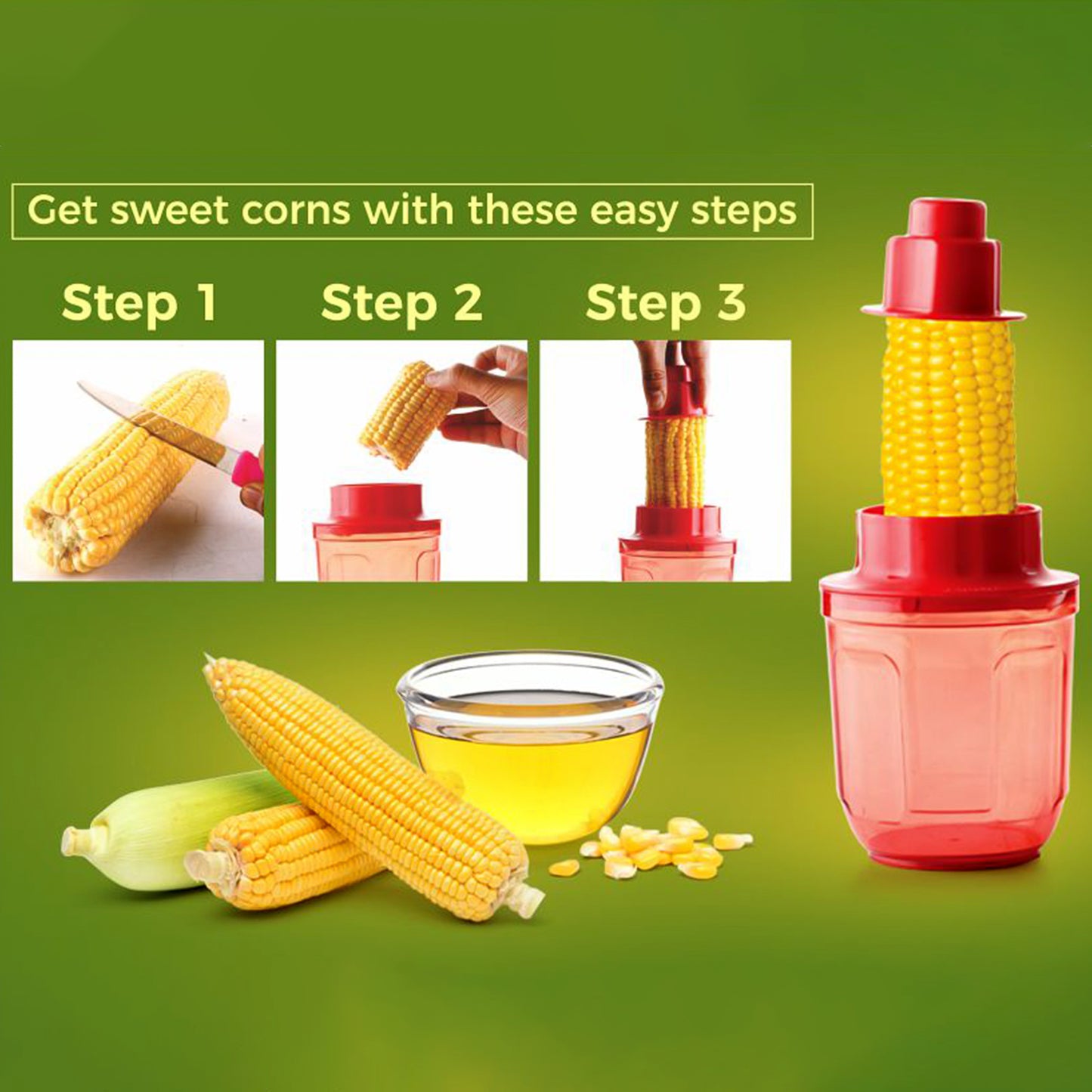 Supermom Corn Cutter With Steel Blades (1 Pc) - Happy Price - Image 7