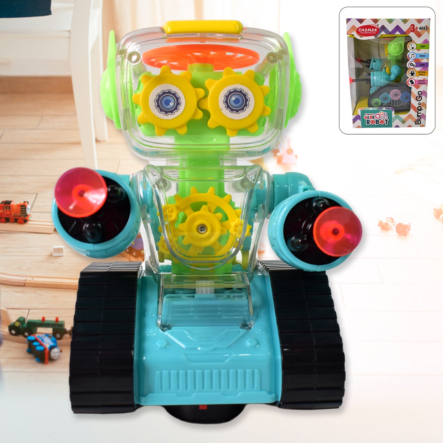 Gear Robot Car For Kids (1 Pc) - Happy Price - Image 2