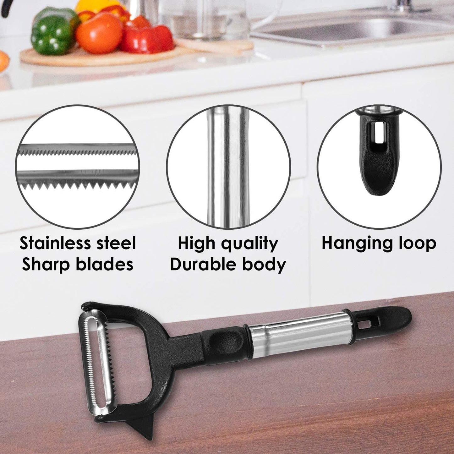 2-in-1 Double Julienne And Vegetable Peeler - Happy Price - Image 7
