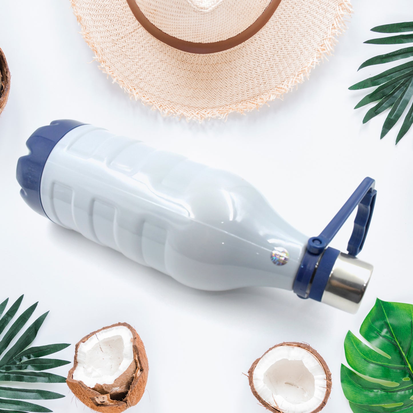 Plastic Sports Insulated Water Bottle With Handle Easy To Carry High Quality Water Bottle Bpa-free  Leak-proof For Kids School For Fridge Office Sports School Gym Yoga (1 Pc 1500ml 2200ml) - Happy Price - Image 3