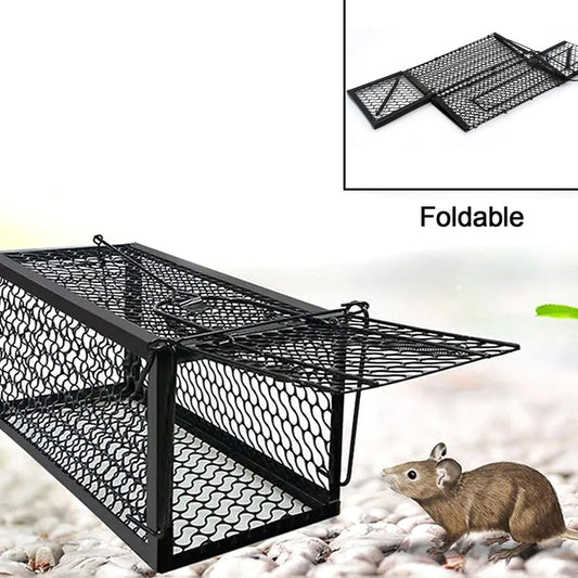 Foldable Mouse Trap Squirrel Trap Small Live Animal Trap Mouse Voles Hamsters Live Cage Rat Mouse Cage Trap For Mice Easy To Catch And Release - Happy Price - Image 1