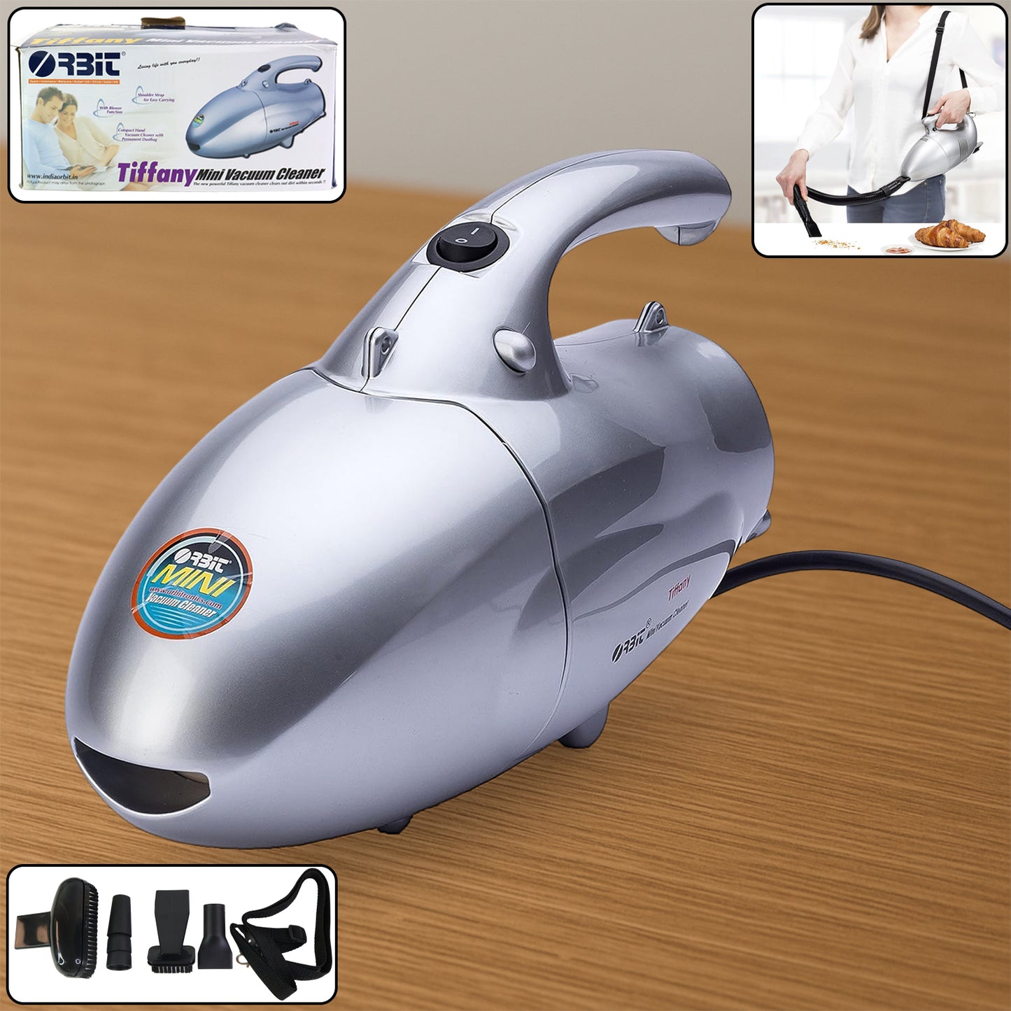 Orbit 800W Handheld Vacuum Cleaner for Home & Car - Portable Mini Dust Remover - Happy Price - Image 3