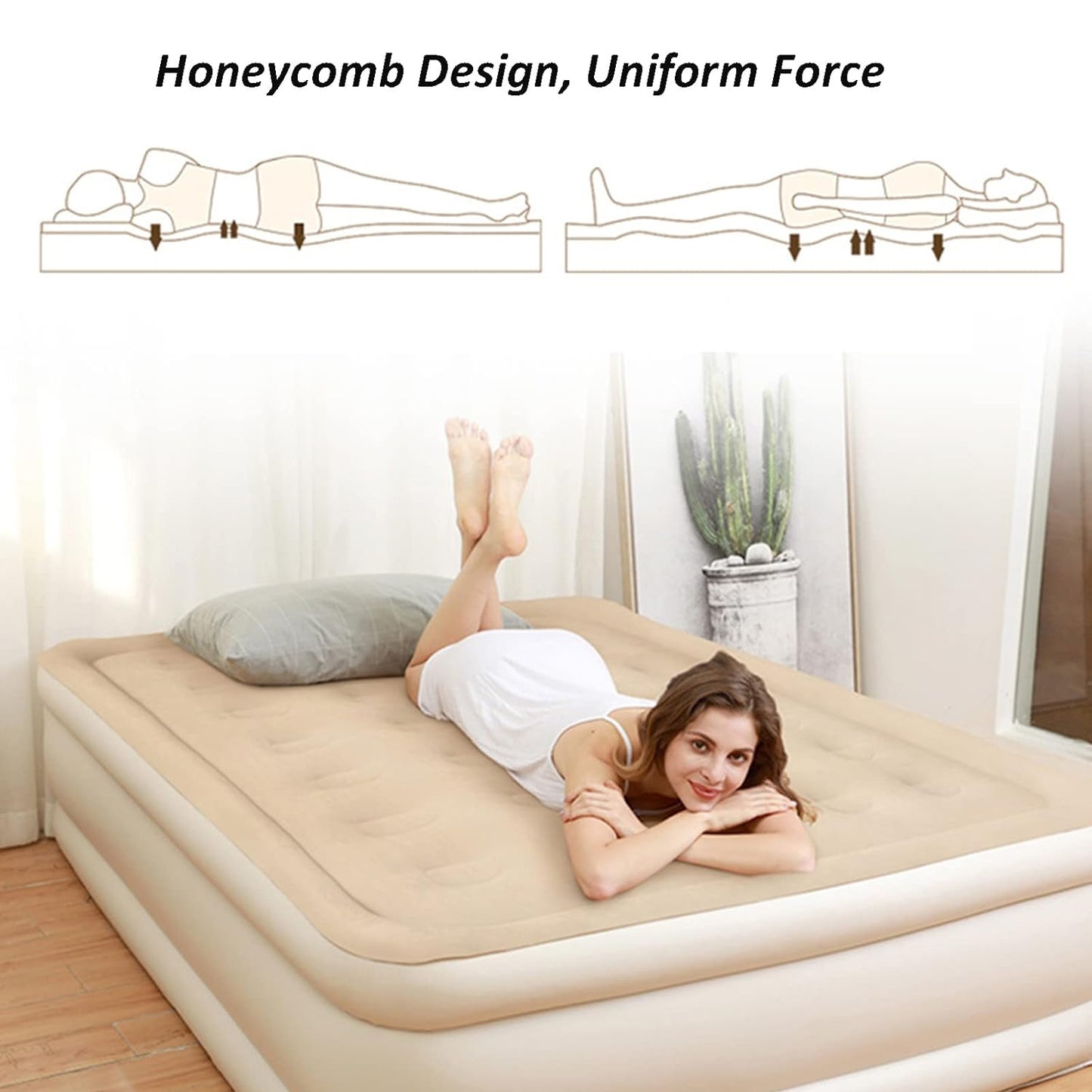 Portable Inflatable Bed Folding Lazy Bed (190x100x40 Cm  1 Pc) - Happy Price - Image 5