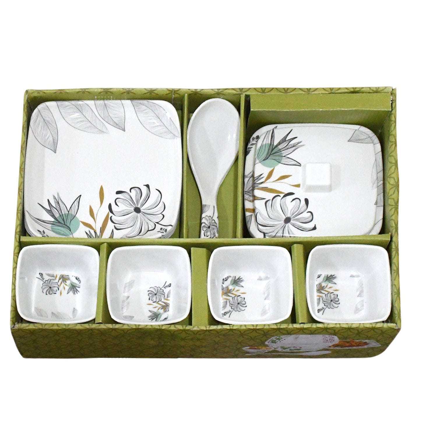 Divine Lunch Tableware Dinner Set (11 Pcs Set) - Happy Price - Image 4