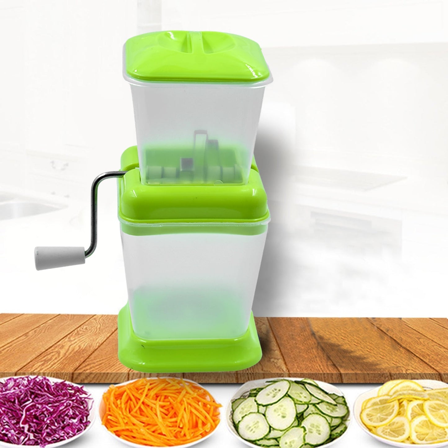 Small Onion Chopper  Vegetable Chopper Quick Cutter With Rotating Blade - Happy Price - Image 2