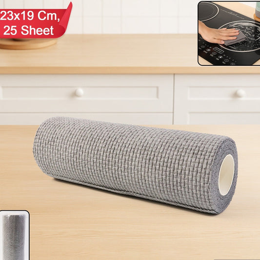 Disposable Kitchen Wipes Roll - 25 Absorbent Sheets (23x19 cm) - Happy Price - Image 1