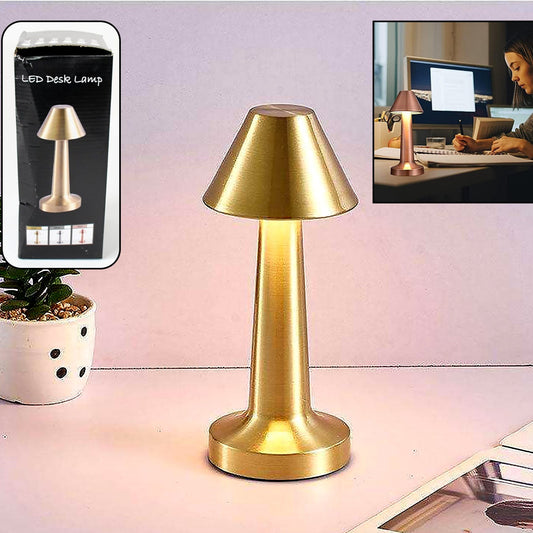 Portable LED Table Lamp with Touch Control, USB Rechargeable, 3 Color Modes, Dimmable - Happy Price - Image 1