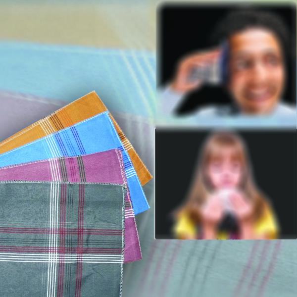 Mens King Size Formal Handkerchiefs For Office Use - Pack Of 12 - Happy Price - Image 3