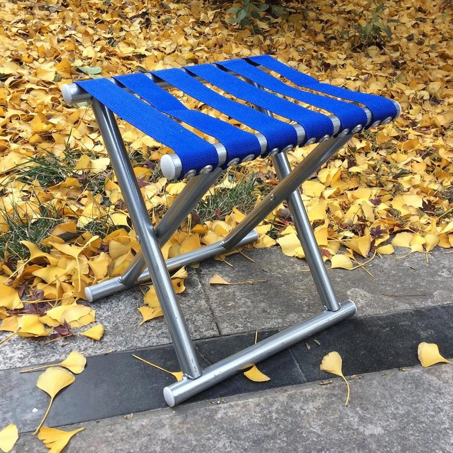 Folding Beach Tool Best Folding Stool Portable Travel Train Chair Outdoor Rest Seat Fishing Beach Picnic Hiking Backpacking Stool Camping Fishing Hiking Picnic Garden (1 Pc ) - Happy Price - Image 2