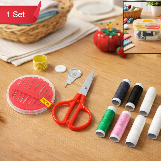 Complete Multipurpose Sewing Kit Set (1 Set) - Essential for Home & Travel Repairs - Happy Price - Image 1