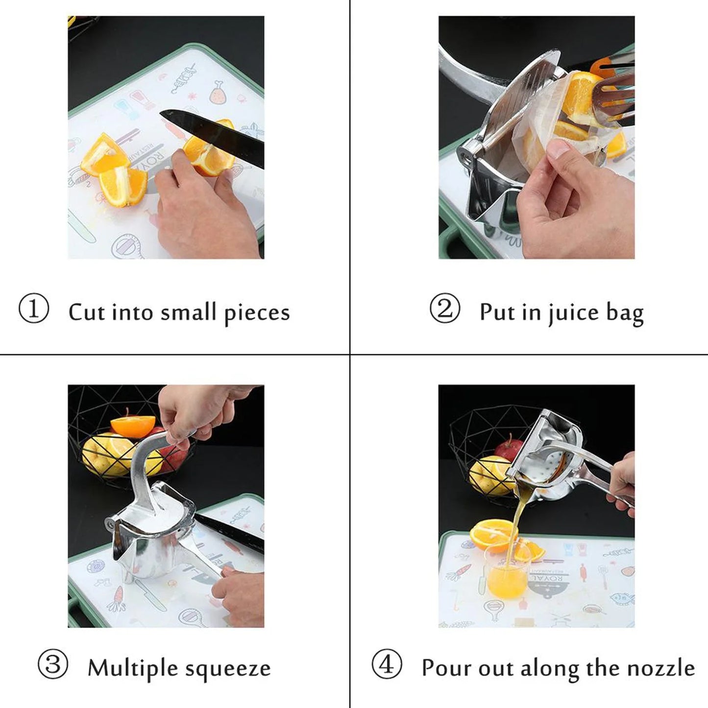 Manual Aluminium Metal Fruit Press Juicer - Happy Price - Image 6