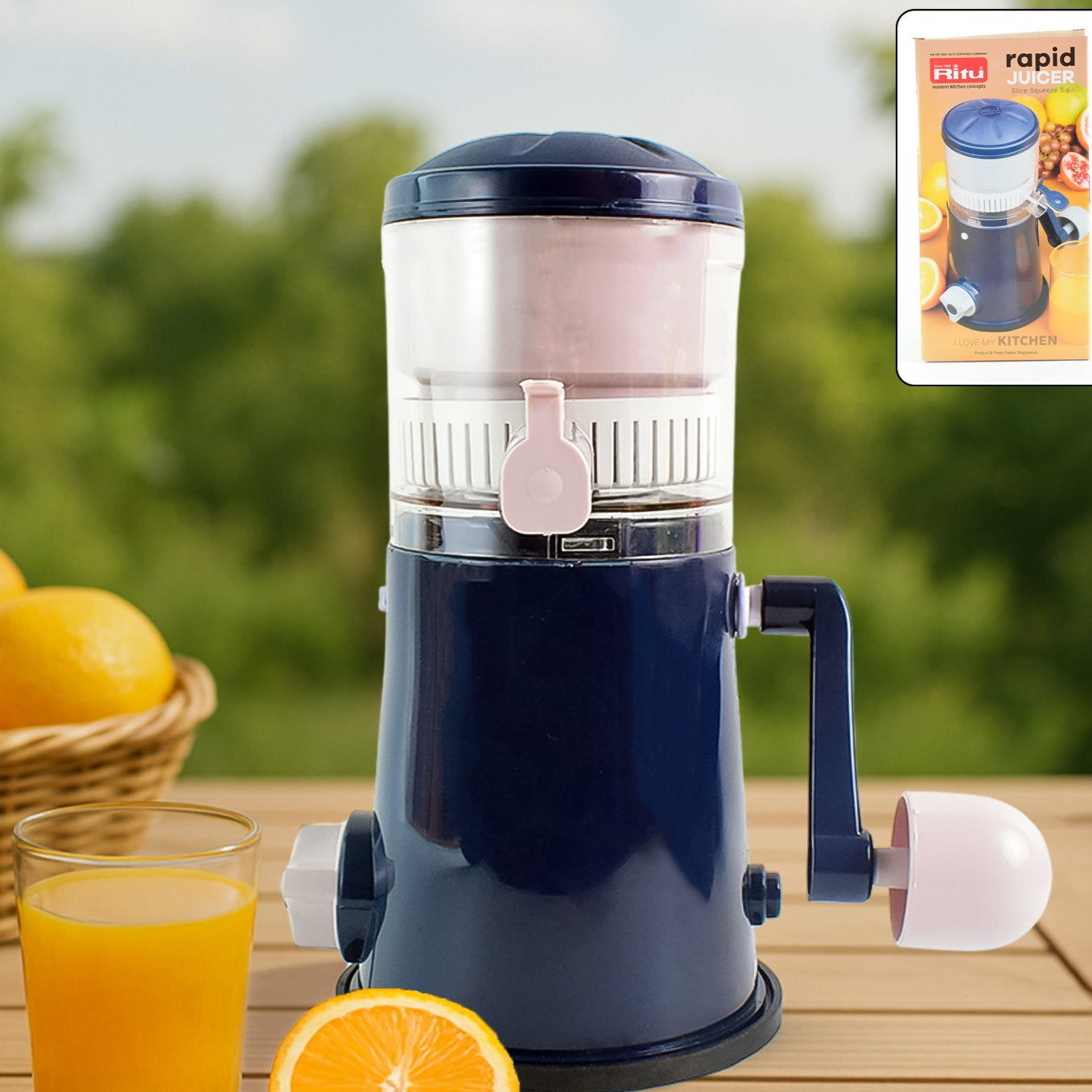 Ritu Rapid Hand Juicer Machine For Fruits And Vegetables - Happy Price - Image 1