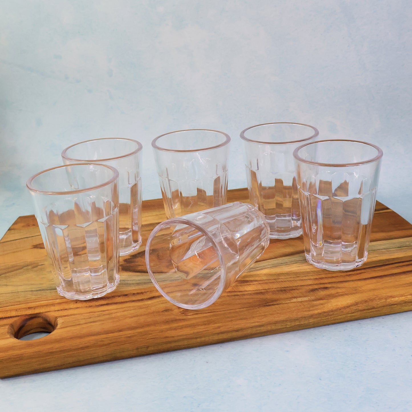 Transparent Polycarbonate Chai Pyali Tea Glass Set - 130ml, 6 Pcs - Happy Price - Image 6