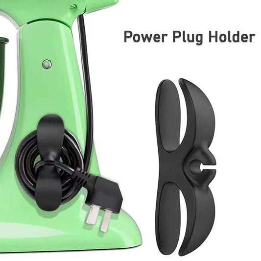 12657 Power Plug Holder Organizer For Appliances Tidy Cord Winder Cable Organizer Self Adhesive Wire Wrap Holder For Coffee Maker Pressure Cooker Etc (1 Pc  8x3 Cm) - Happy Price - Image 1