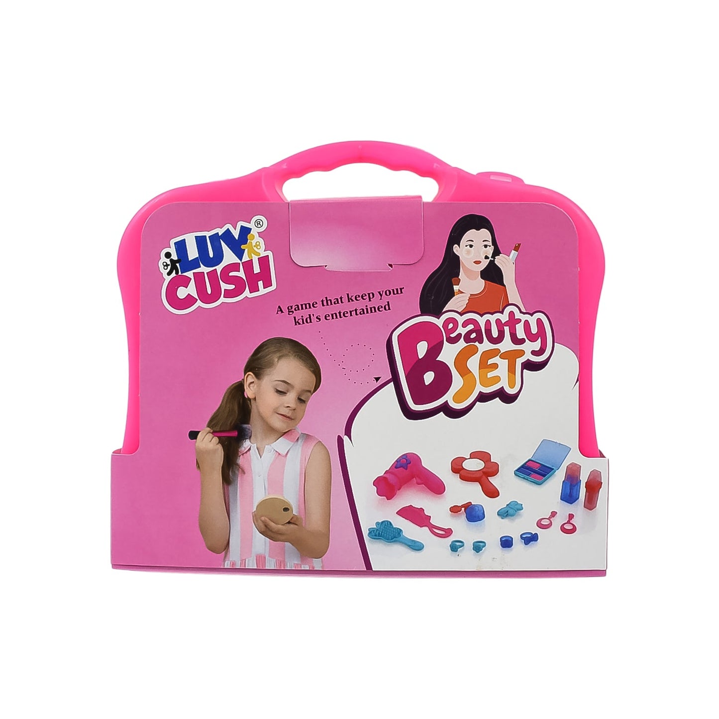 Portable Kids Beauty Play Set with Approx 22 Pcs - Happy Price - Image 5