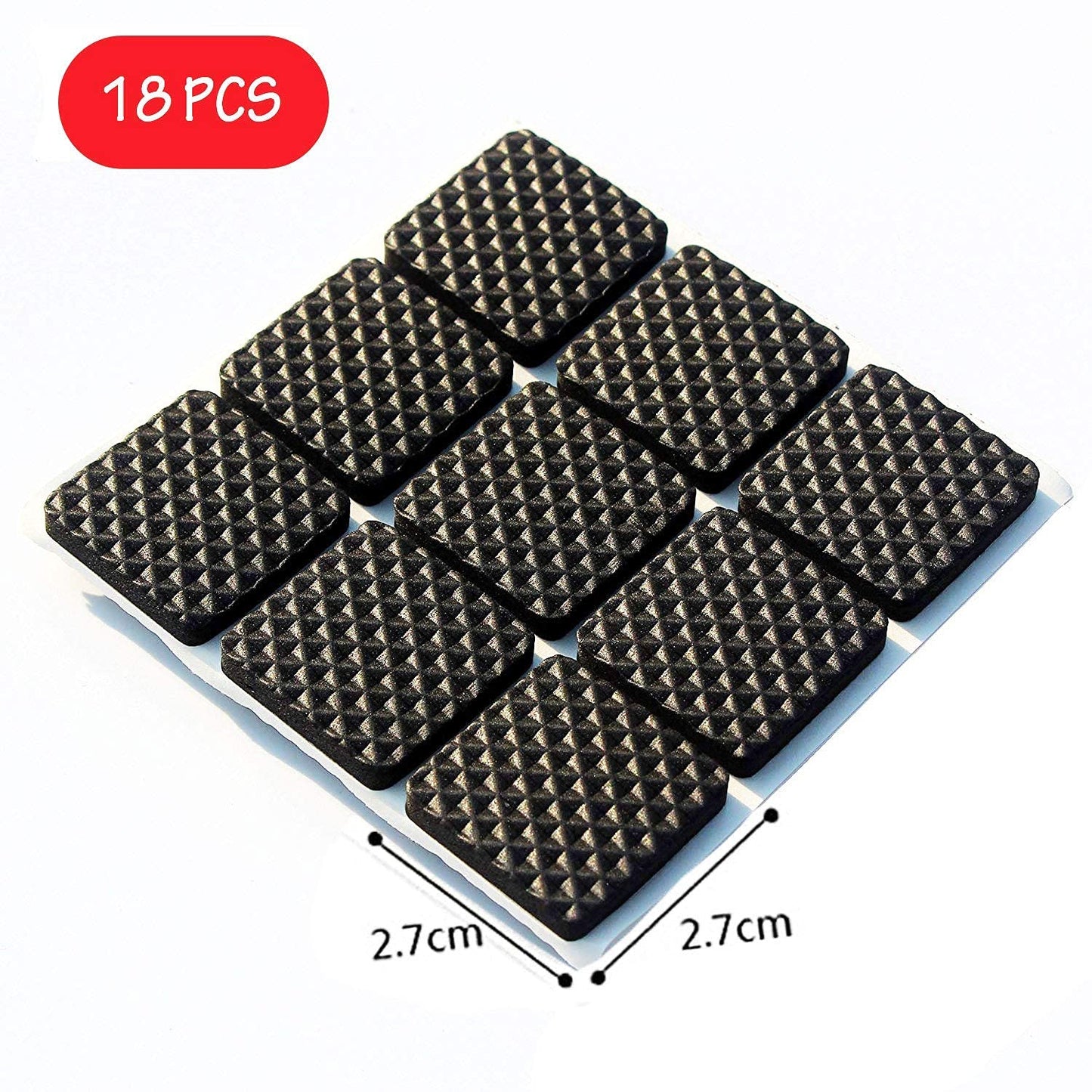 Self Adhesive Furniture Pads - Square (18 Pcs Set) - Happy Price - Image 6