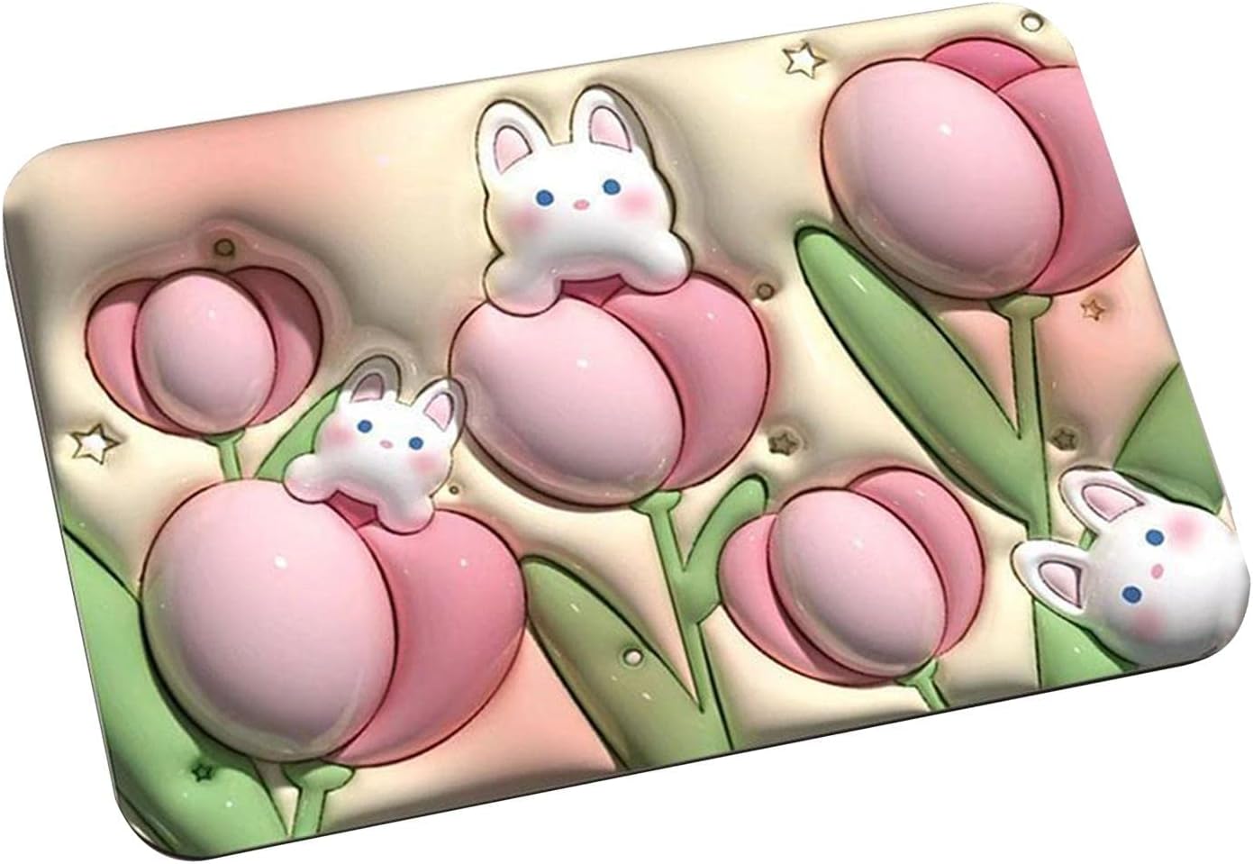 a Stone Bath Mat Non Slip Anti Mould 3d Absorbent Bath Mats For Bathroom Stone Bath Mat Quick Dry Shower Mat (60x39cm) - Happy Price - Image 4