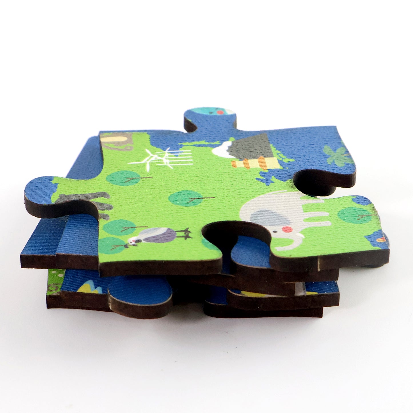 Wooden World Map Puzzle for Kids - Educational Geography Learning Toy (1 Set) - Happy Price - Image 3