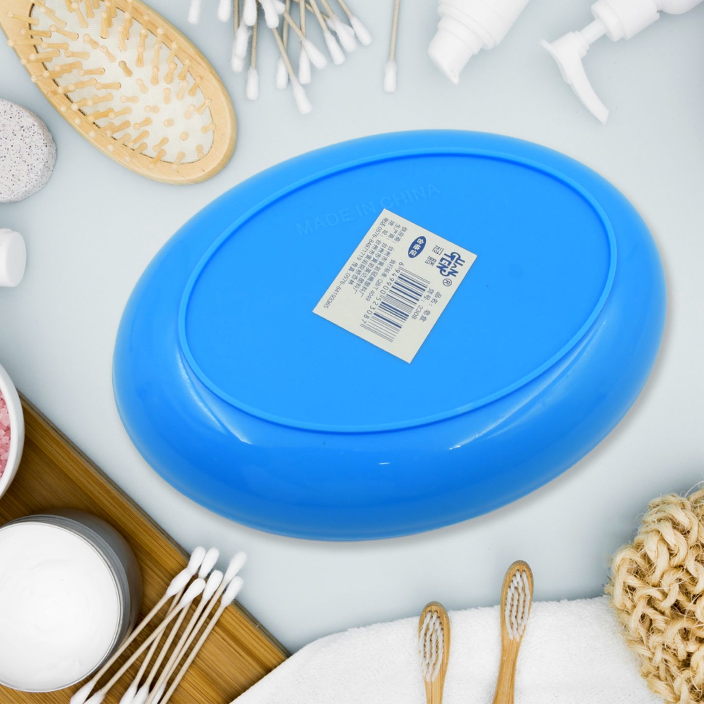 Bathroom Accessories Plastic Soap Case  Soap Dish  Soap Stand Plastic Soap Case Soap Holder Soap Dish For Bathroom Kitchen Sink (Oval  Heart Shape Soap Case  1 Pc ) - Happy Price - Image 5