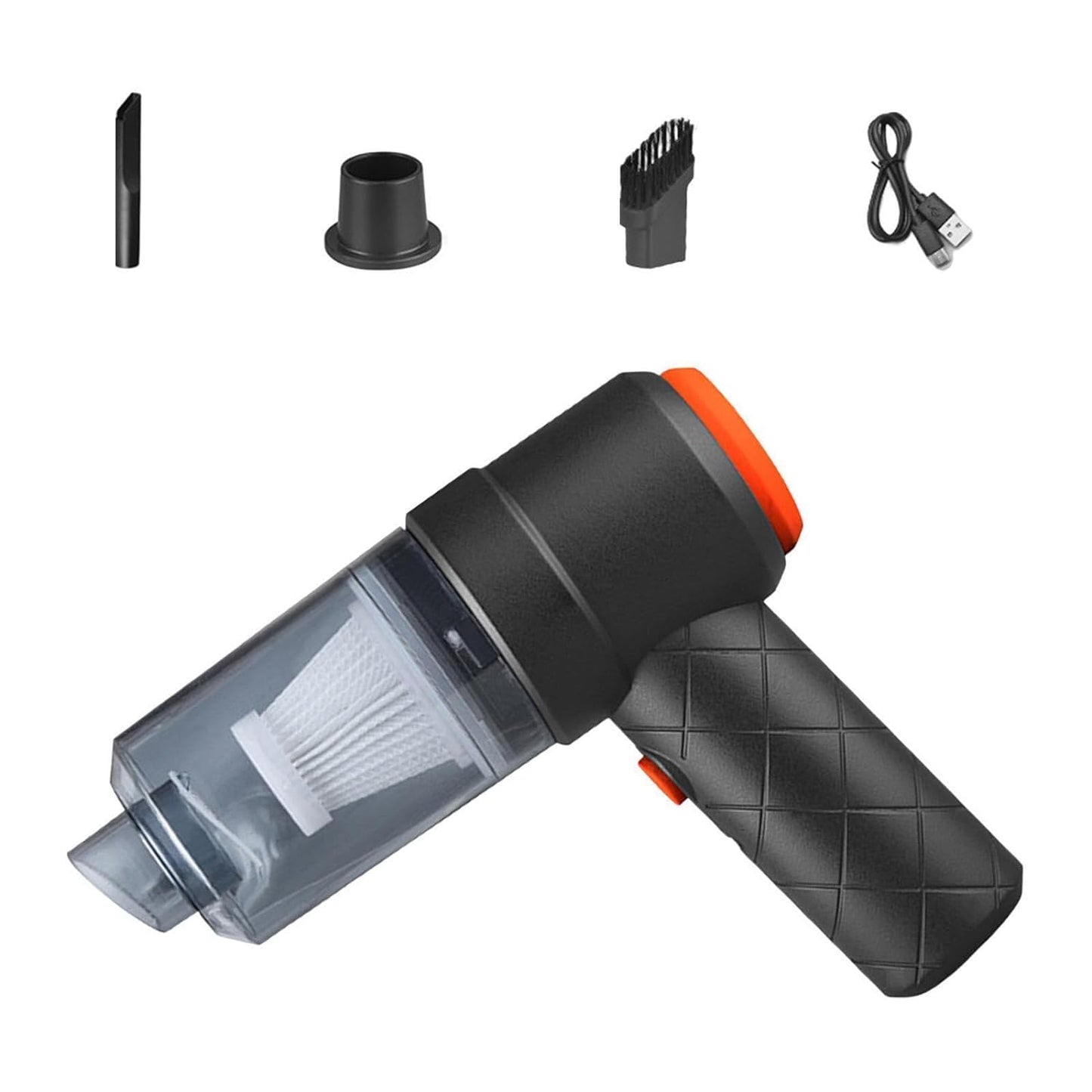 0390 Vacuum Cleaner Dust Collection  2 In 1 Car Vacuum Cleaner High-power Handheld Wireless Vacuum Cleaner Home Car Dual-use Portable Usb Rechargeable Mini Car Vacuum For Vehicle Home And Office - Happy Price - Image 4