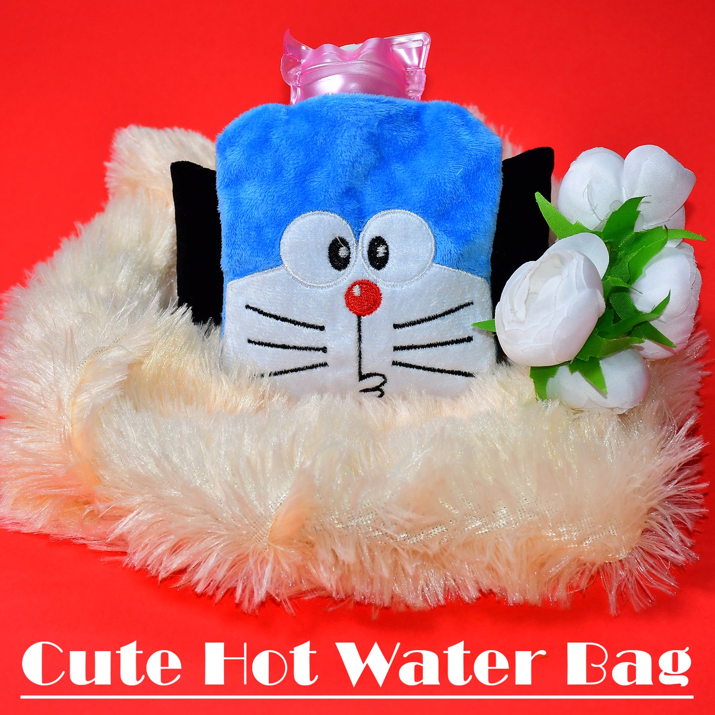 Doremon Small Hot Water Bag With Cover For Pain Relief Neck Shoulder Pain And Hand Feet Warmer Menstrual Cramps. - Happy Price - Image 6