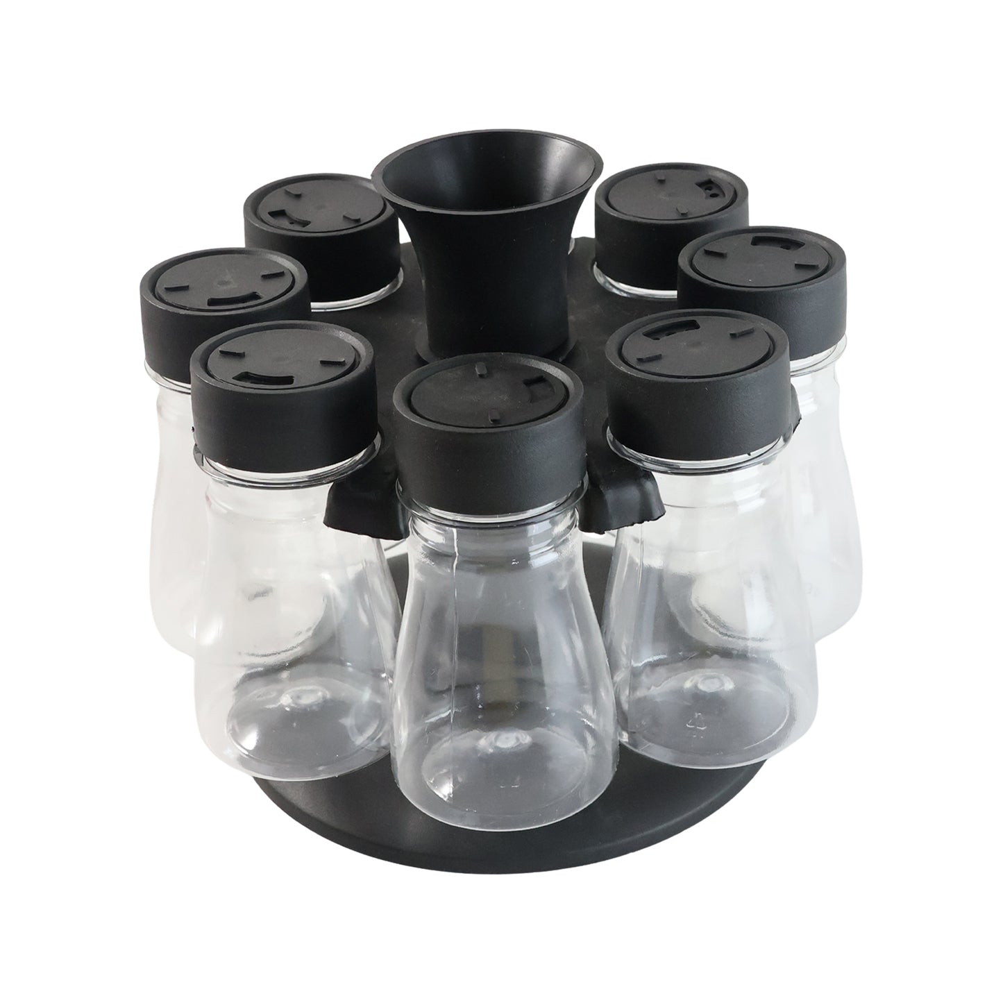 8 Jar Revolving Spice Rack Organizer with Rotating Stand for Kitchen - Happy Price - Image 4