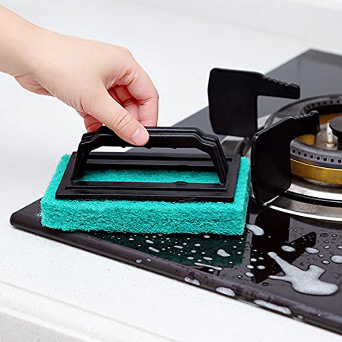 Tile Cleaning Multipurpose Scrubber Brush With Handle - Happy Price - Image 5