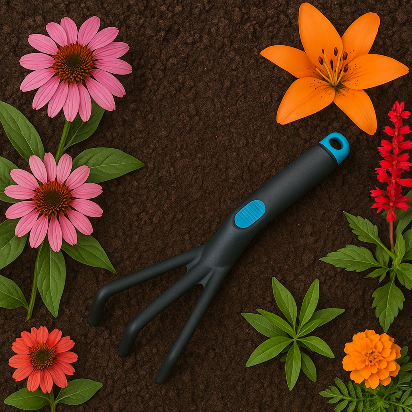 Plastic Premium Garden Hand Cultivator Tool (1 Pc) - Happy Price - Image 5