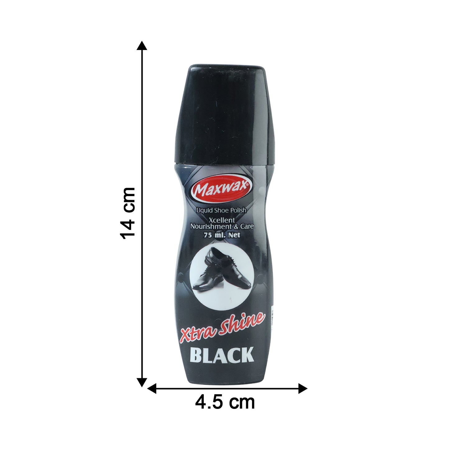 Maxwax Black Liquid Shoe Polish (1 Pc 75 Ml)