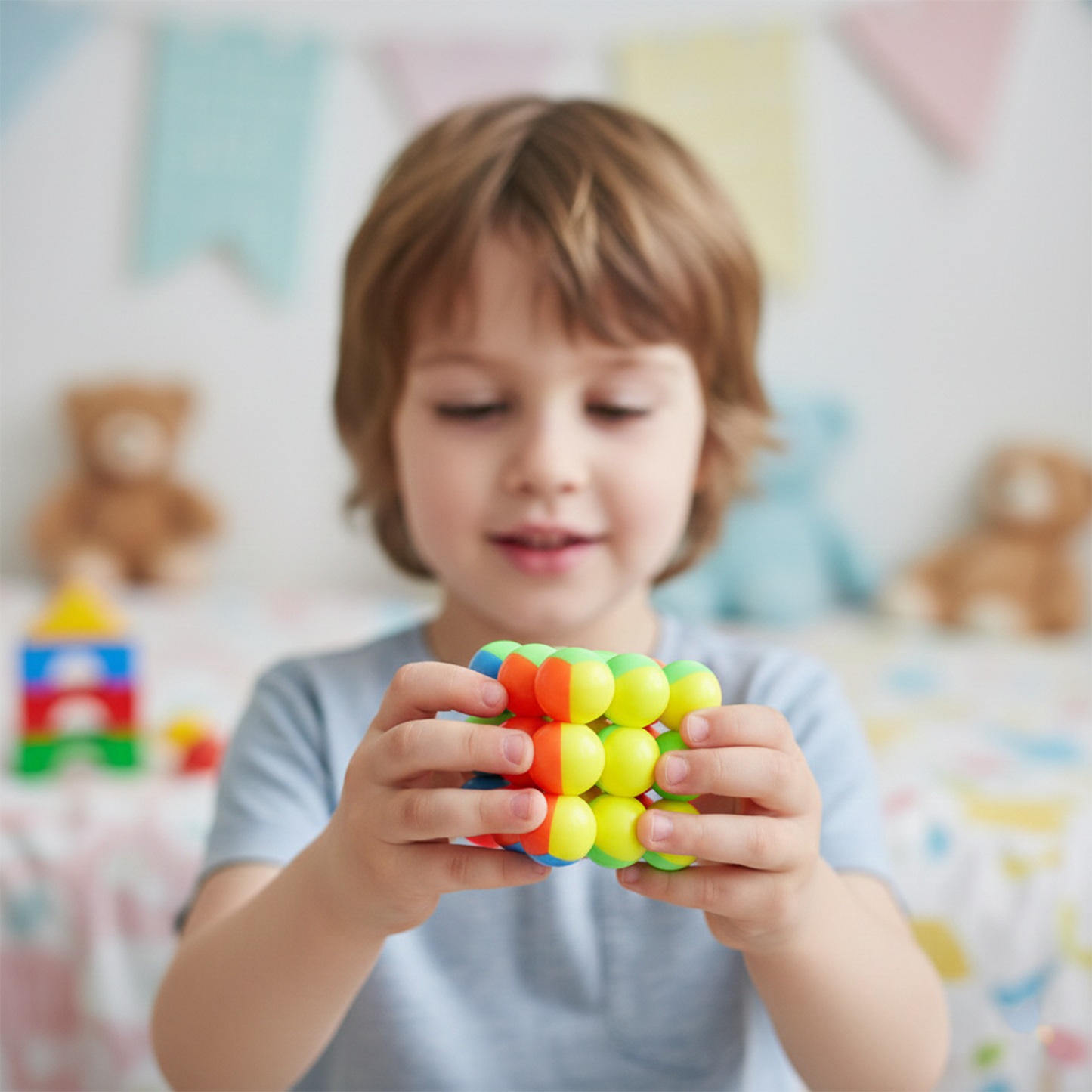 Speed Ball Cube Toy - 288 Balls for Cognitive Fun - Happy Price - Image 5