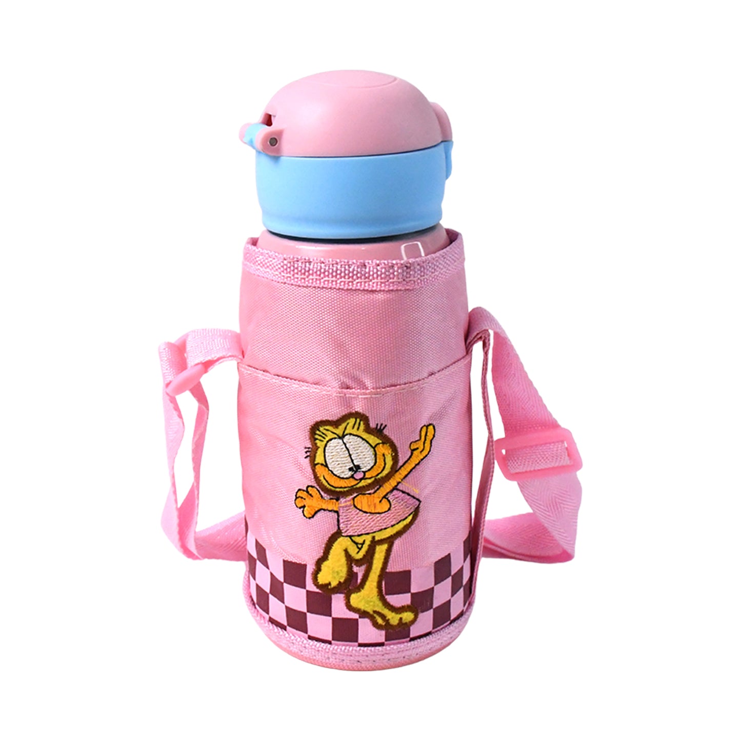 Thermos Steel Double Wall Vacuum Bottle With Cover  Strap 600ml Approx - Happy Price - Image 4