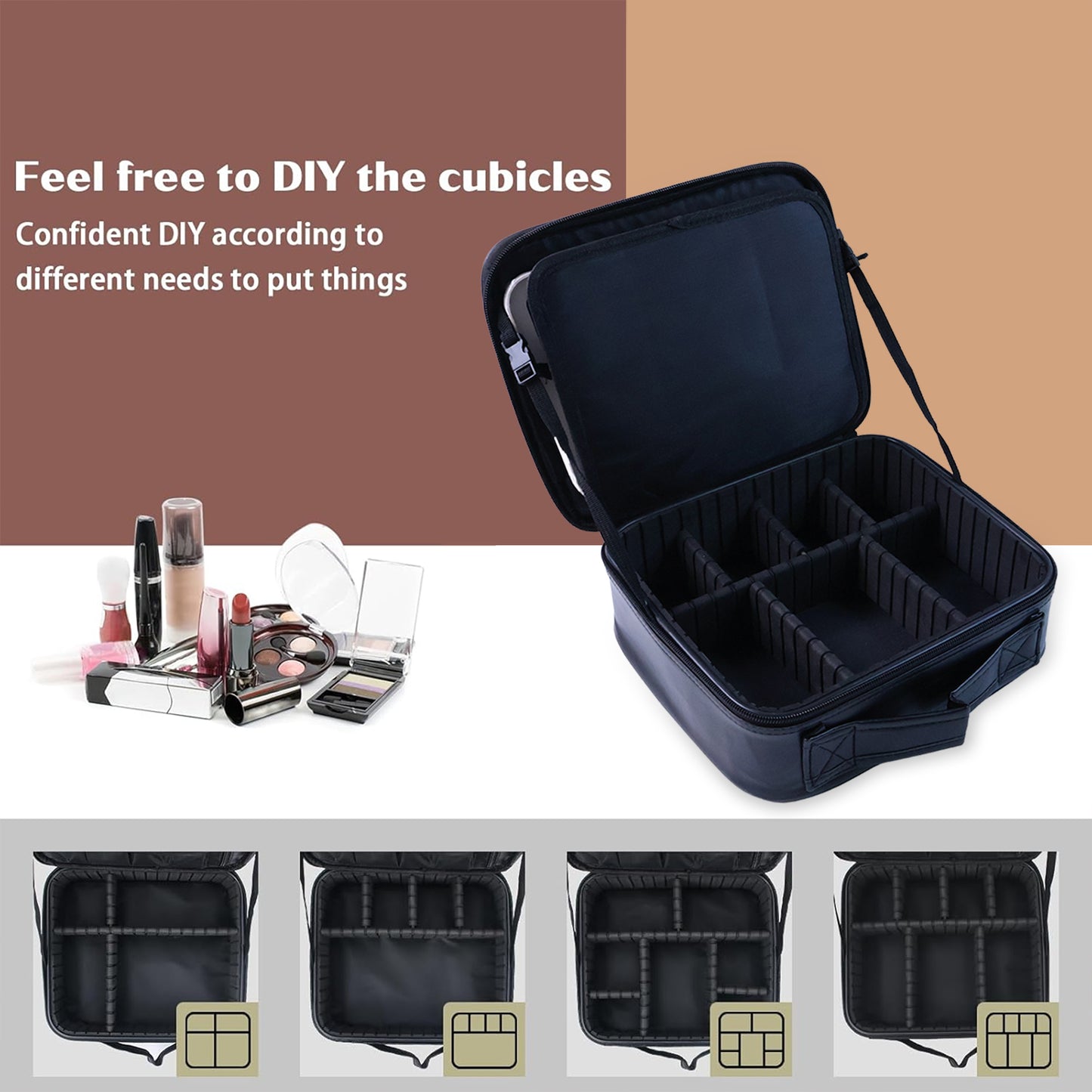 Black Premium Led Light Makeup Organizer Box (1 Pc) - Happy Price - Image 7