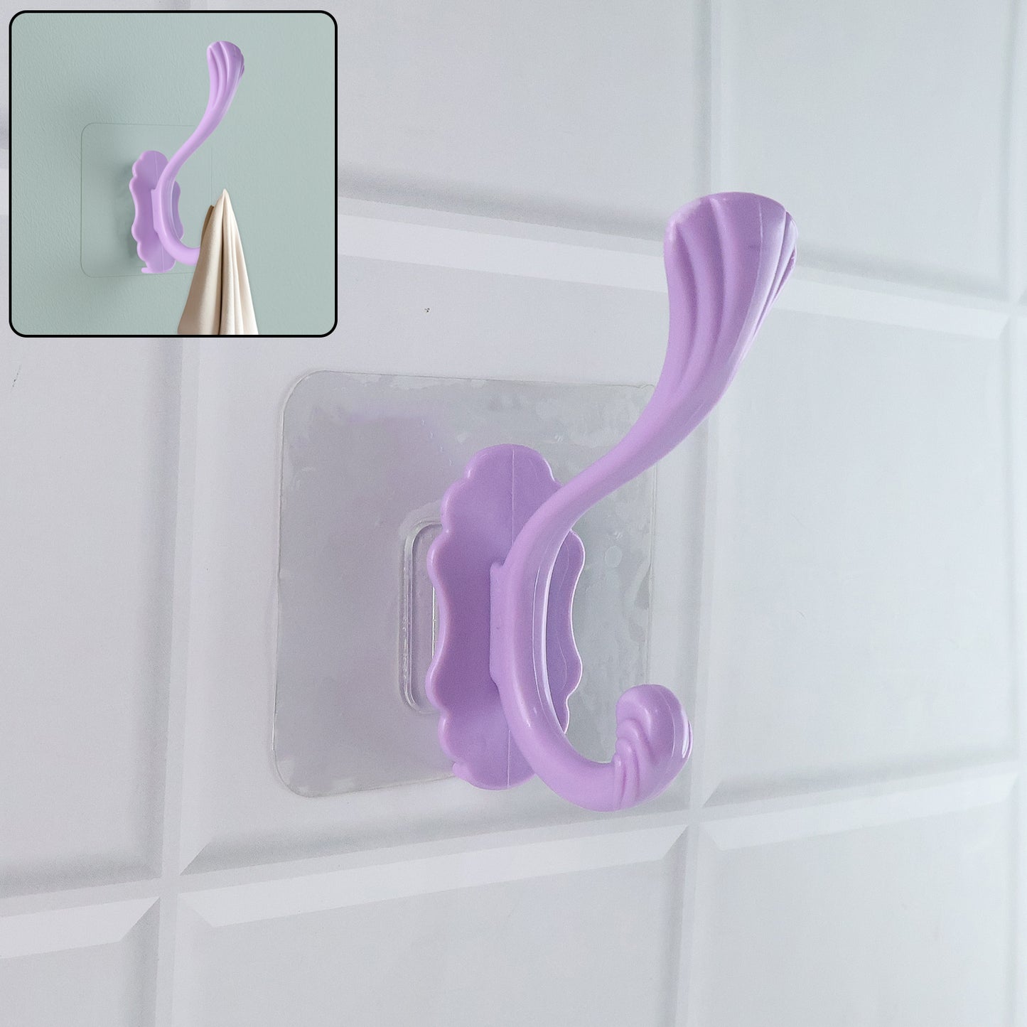 Self-adhesive Heavy Duty Decorative Wall Hook (1 Pc) - Happy Price - Image 3
