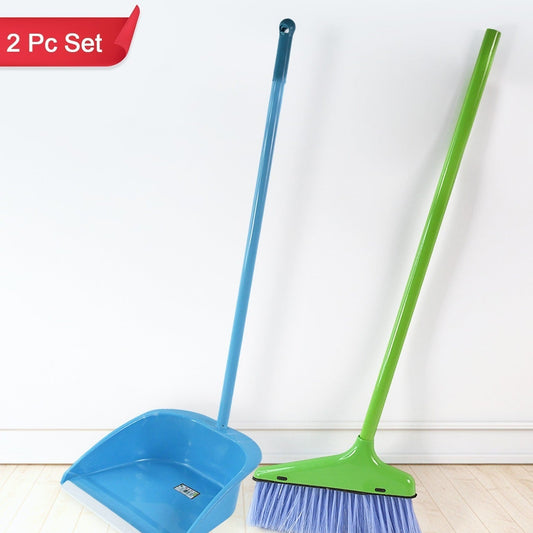Handle Dustpan And Brush For Sweeping  Cleaning Dust - Happy Price - Image 1