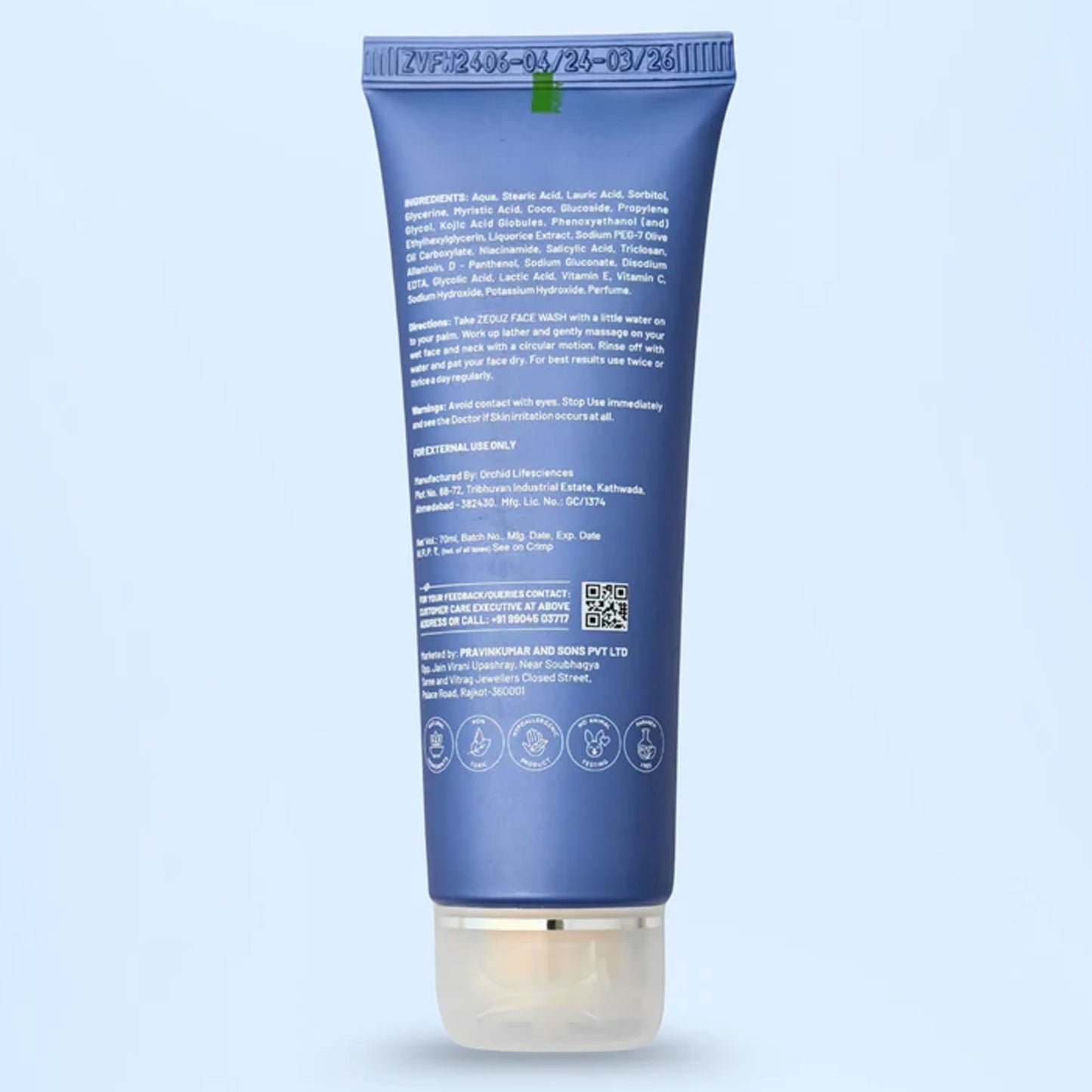 Brightening Face Wash with Vitamin C & E - 70 ML - Happy Price - Image 5