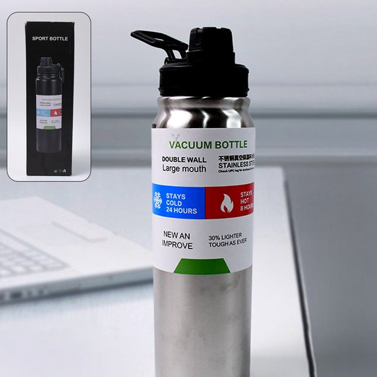 Stainless Steel Double Wall Vacuum-insulated Drink Water Bottle (800 Ml) - Happy Price - Image 1