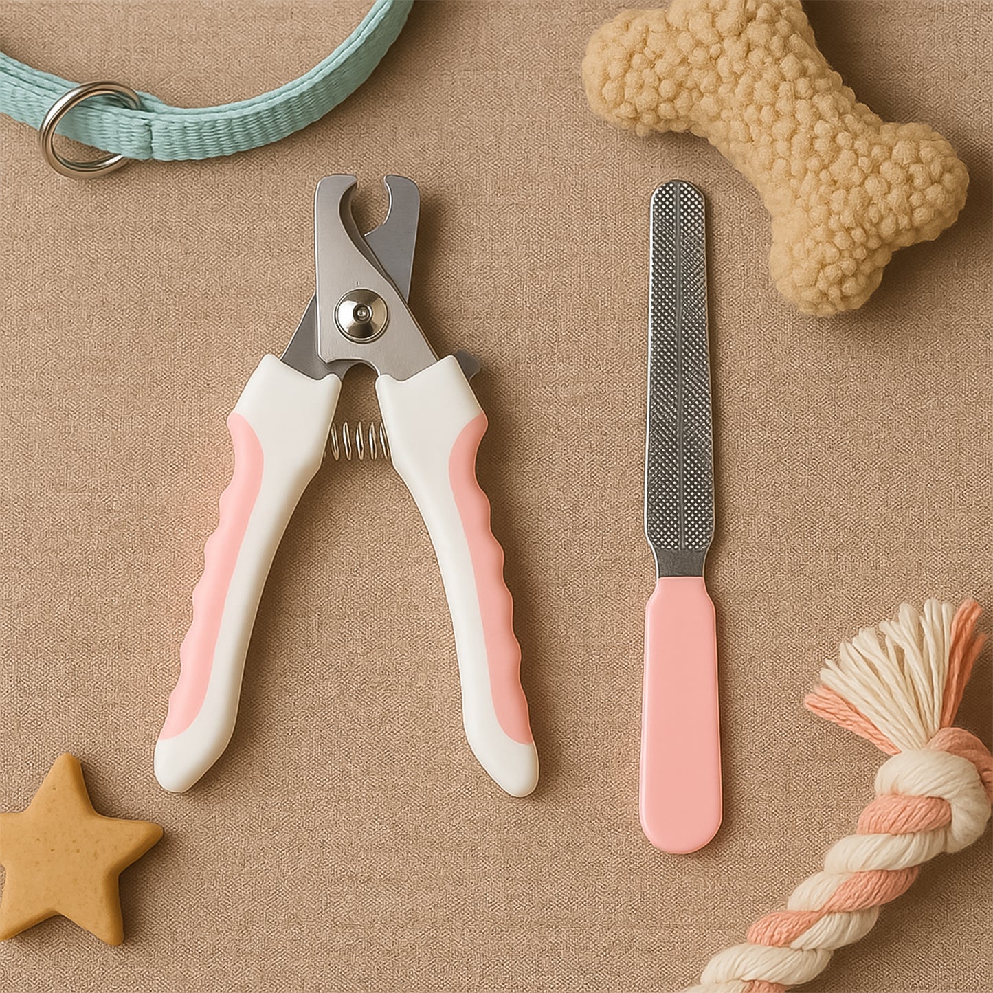 Pet Nail Clipper And Nail File Grooming Kit For Dogs And Cats (2 Pc) - Happy Price - Image 6